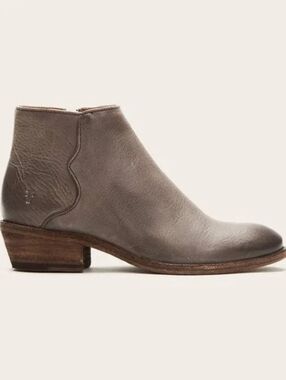 Frye Graphite weathered gray Carson piping booties